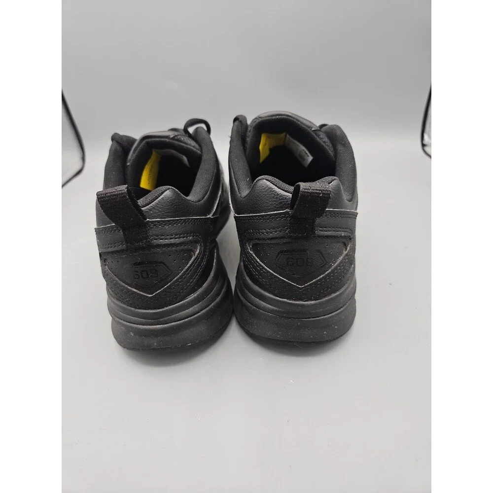 New Balance MX608v5 Slip Resistant Black Leather MX608AB5 Men's Size 9.5 D